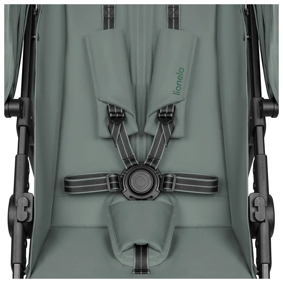 Carucior sport, Lionelo, Emerald, Pliere cu o mana, Copertina XXL UPF50+, Spatar reglabil, Suspensie completa, Roti EVA, 6- 48 luni, Pana la 22 kg, Verde [12]