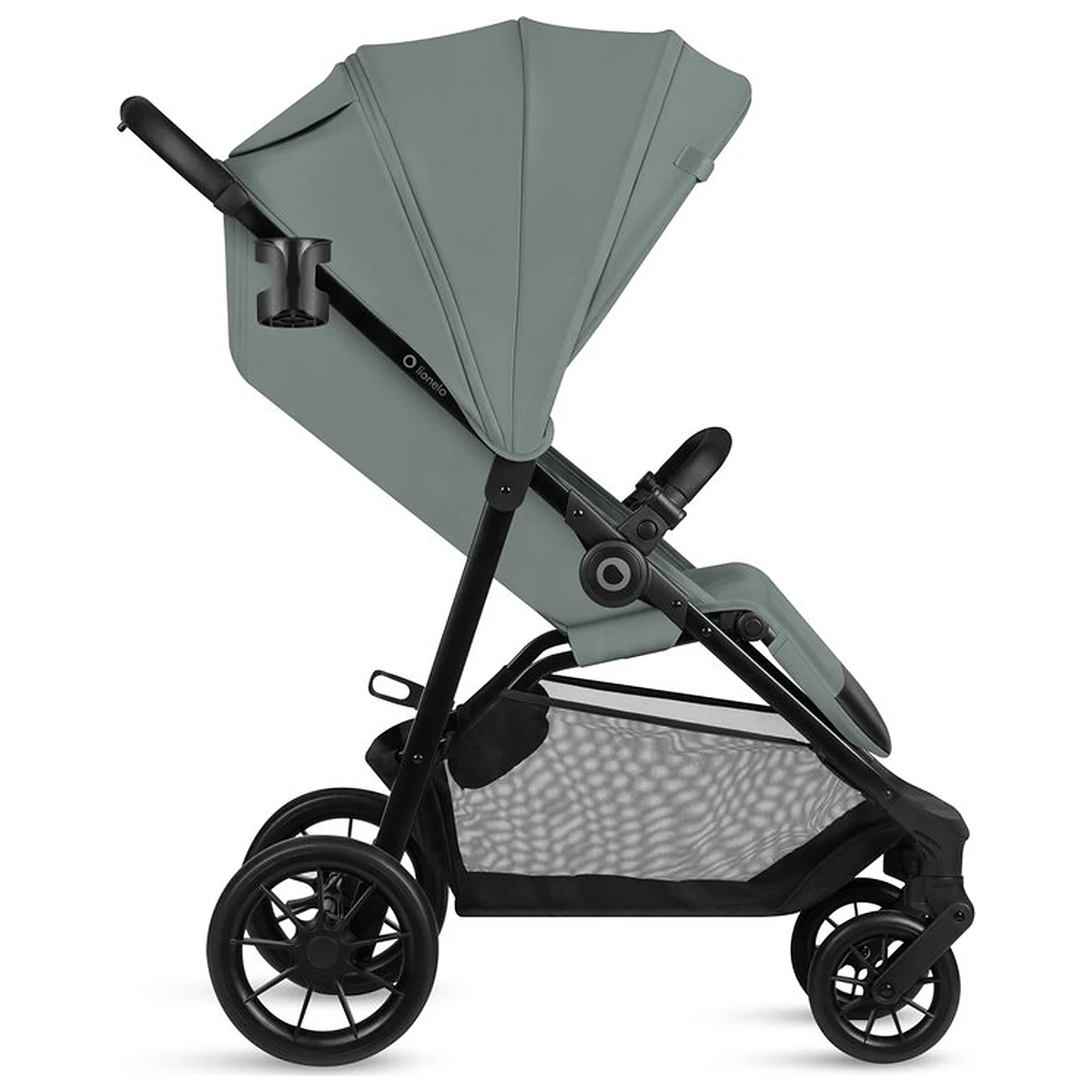 Carucior sport, Lionelo, Emerald, Pliere cu o mana, Copertina XXL UPF50+, Spatar reglabil, Suspensie completa, Roti EVA, 6- 48 luni, Pana la 22 kg, Verde [9]