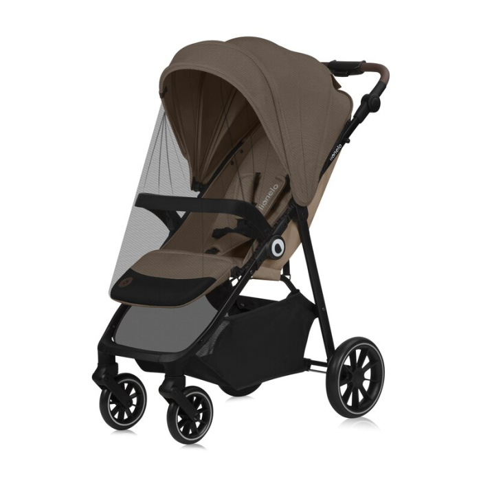 Carucior sport, Lionelo, Emma One, Cu tavita, Suport pahar, Plasa de tantari, Roti EVA, Maner reglabil, Pana la 22 kg, [25]