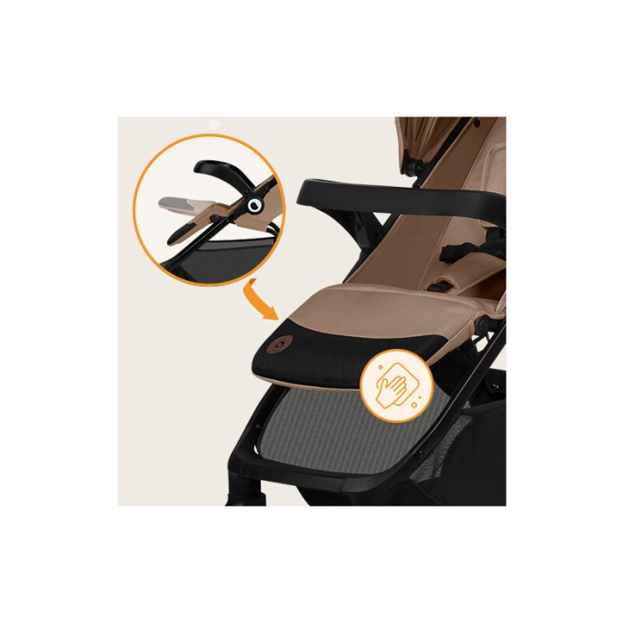 Carucior sport, Lionelo, Emma One, Cu tavita, Suport pahar, Plasa de tantari, Roti EVA, Maner reglabil, Pana la 22 kg, [31]