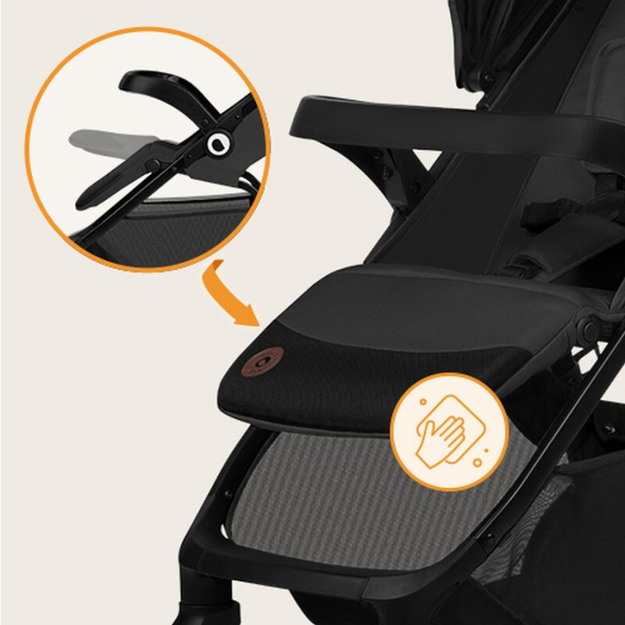 Carucior sport, Lionelo, Emma One, Cu tavita, Suport pahar, Plasa de tantari, Roti EVA, Maner reglabil, Pana la 22 kg, [29]