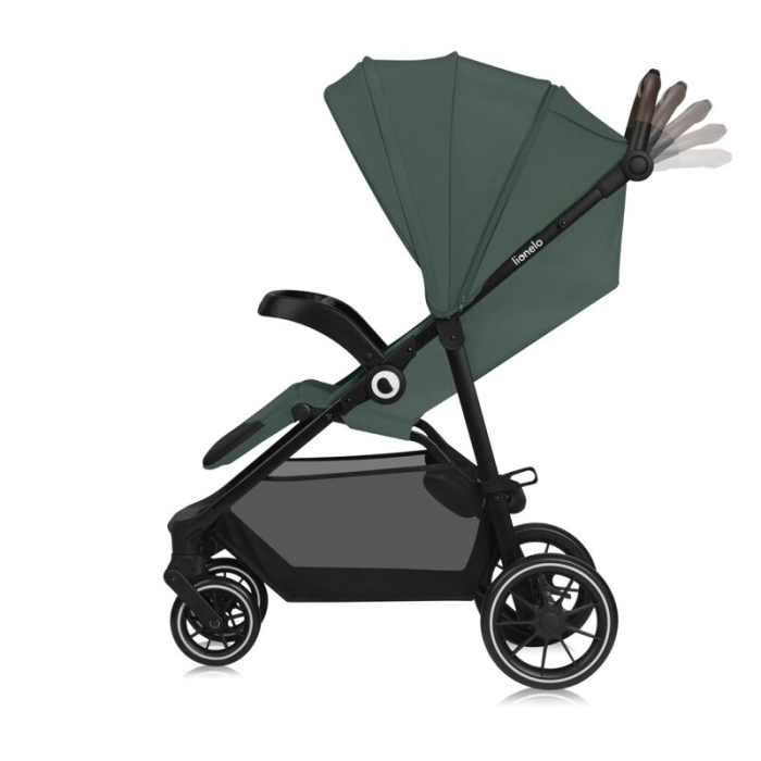 Carucior sport, Lionelo, Emma One, Cu tavita, Suport pahar, Plasa de tantari, Roti EVA, Maner reglabil, Pana la 22 kg, [13]