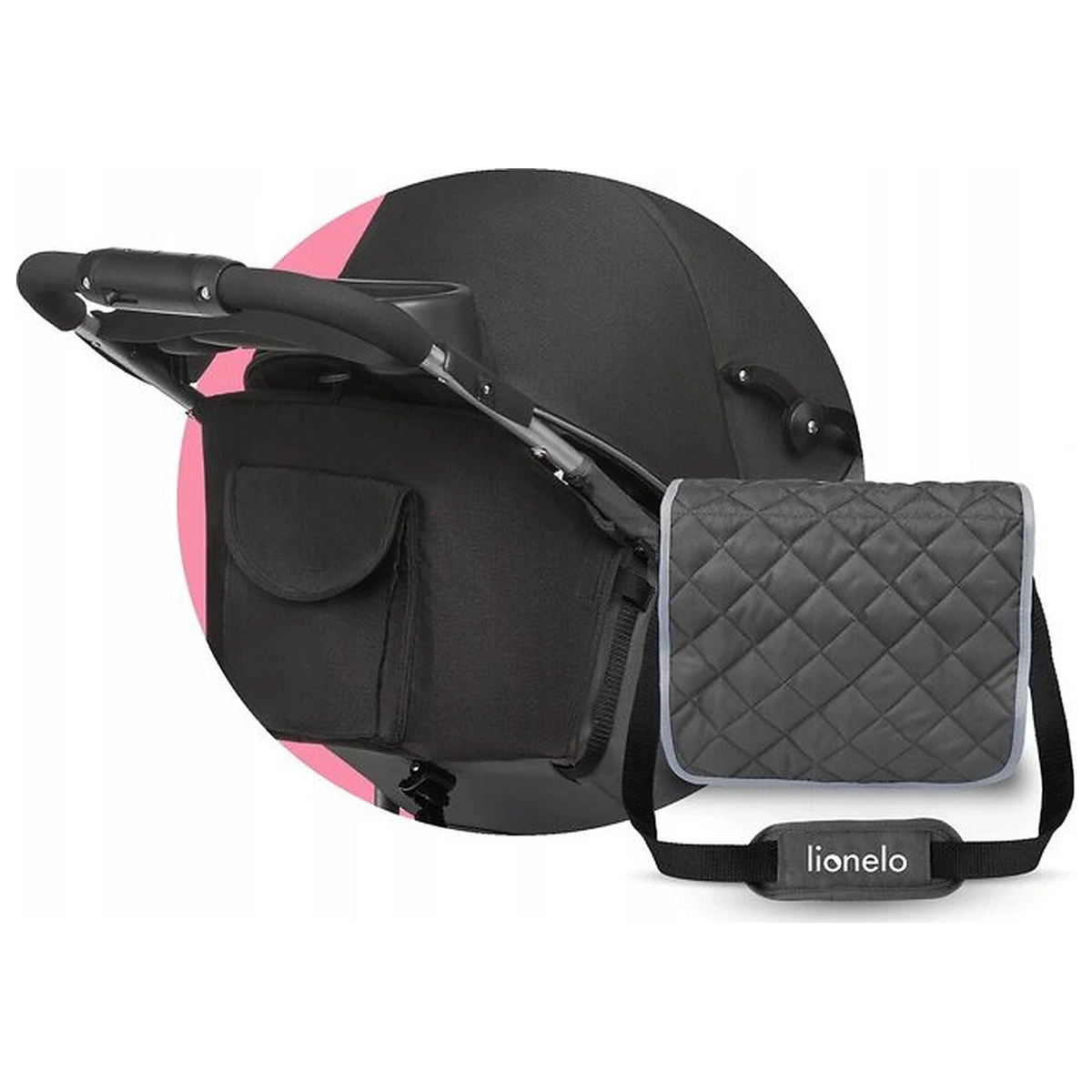 Carucior sport, Lionelo, Emma Plus, Cu tavita, 2 Suporturi pentru pahar, Geanta accesorii, Conform cu standardul [19]