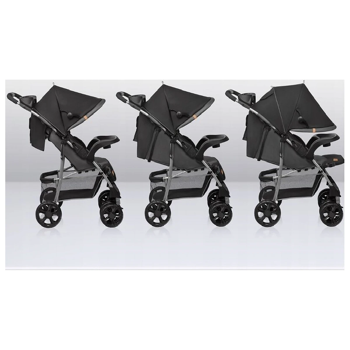 Carucior sport, Lionelo, Emma Plus, Cu tavita, 2 Suporturi pentru pahar, Geanta accesorii, Conform cu standardul [35]