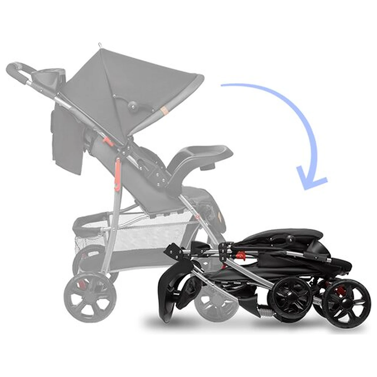 Carucior sport, Lionelo, Emma Plus, Cu tavita, 2 Suporturi pentru pahar, Geanta accesorii, Conform cu standardul [23]