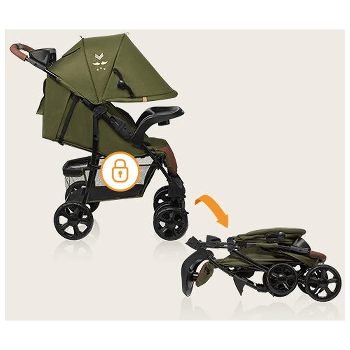 Carucior sport, Lionelo, Emma Plus, Geanta accesorii, Forest Green 6 luni [22]