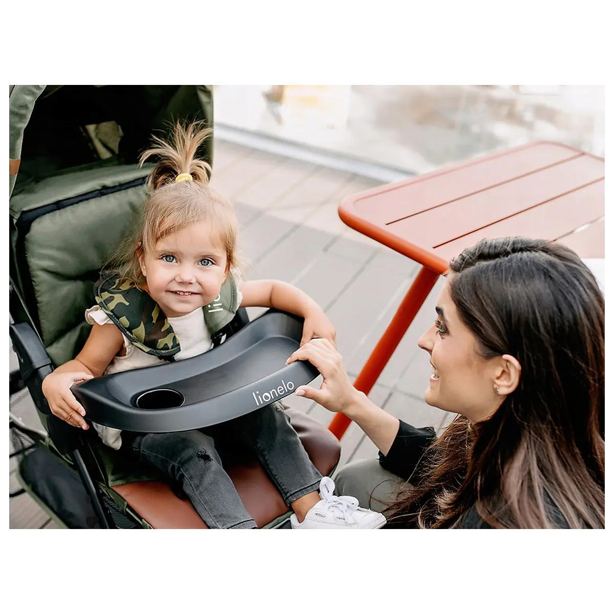 Carucior sport, Lionelo, Emma Plus, Geanta accesorii, Forest Green 6 luni [24]