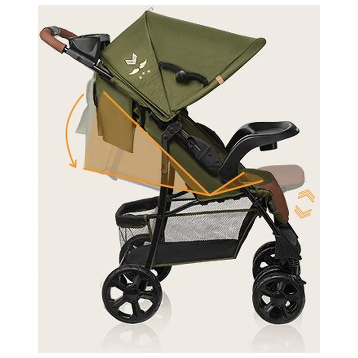 Carucior sport, Lionelo, Emma Plus, Geanta accesorii, Forest Green 6 luni [20]