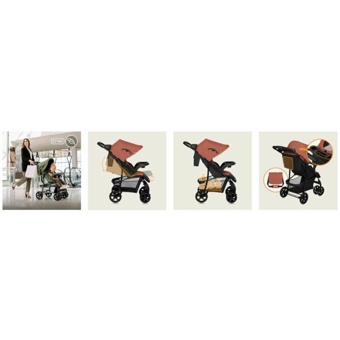 Carucior sport, Lionelo, Emma Plus, Geanta accesorii, Roz 6 luni [21]