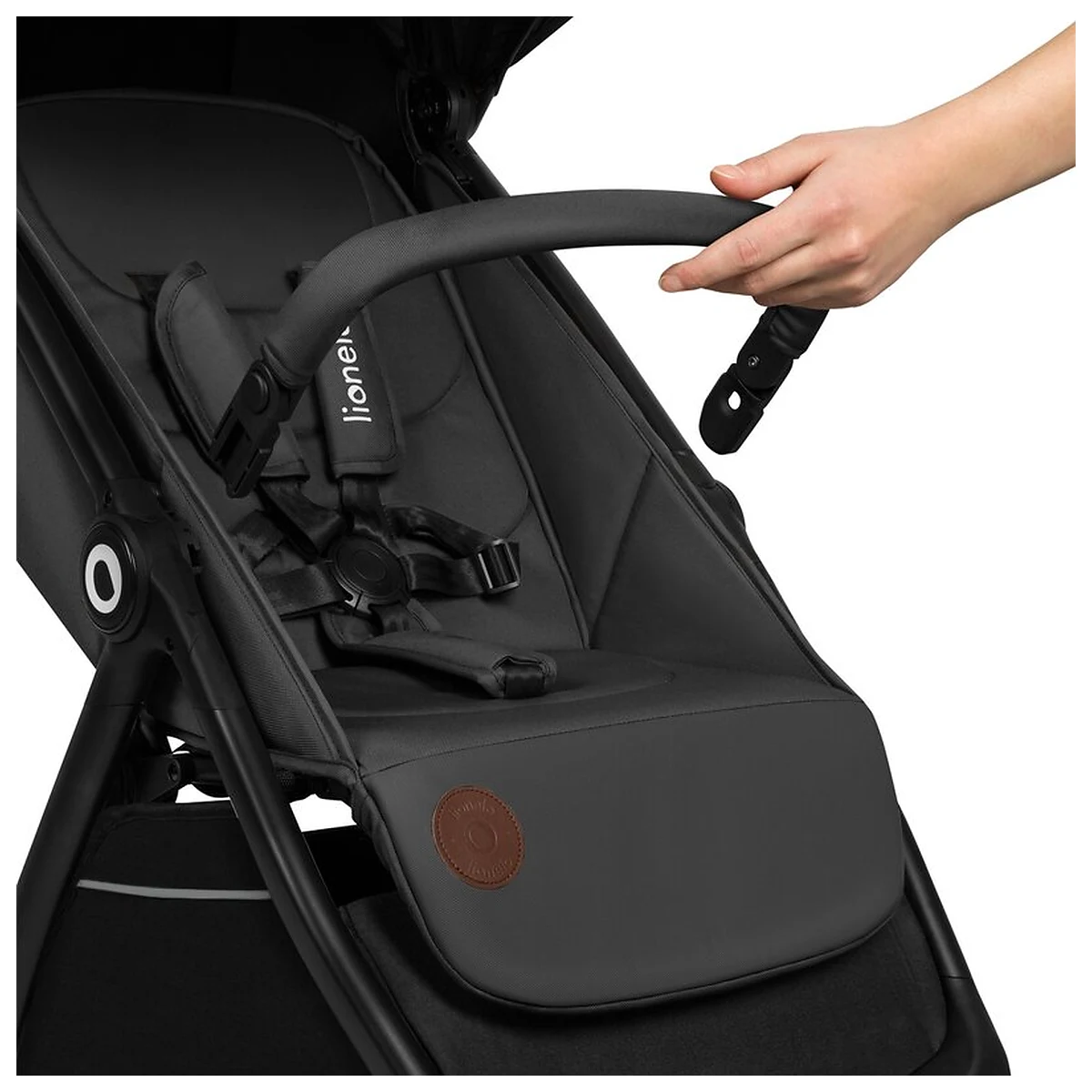 Carucior sport, Lionelo, Ingrid, Capotina impermeabila cu filtru UPF50+, Pana la 22 Kg, Spatar reglabil in 3 pozitii, [16]