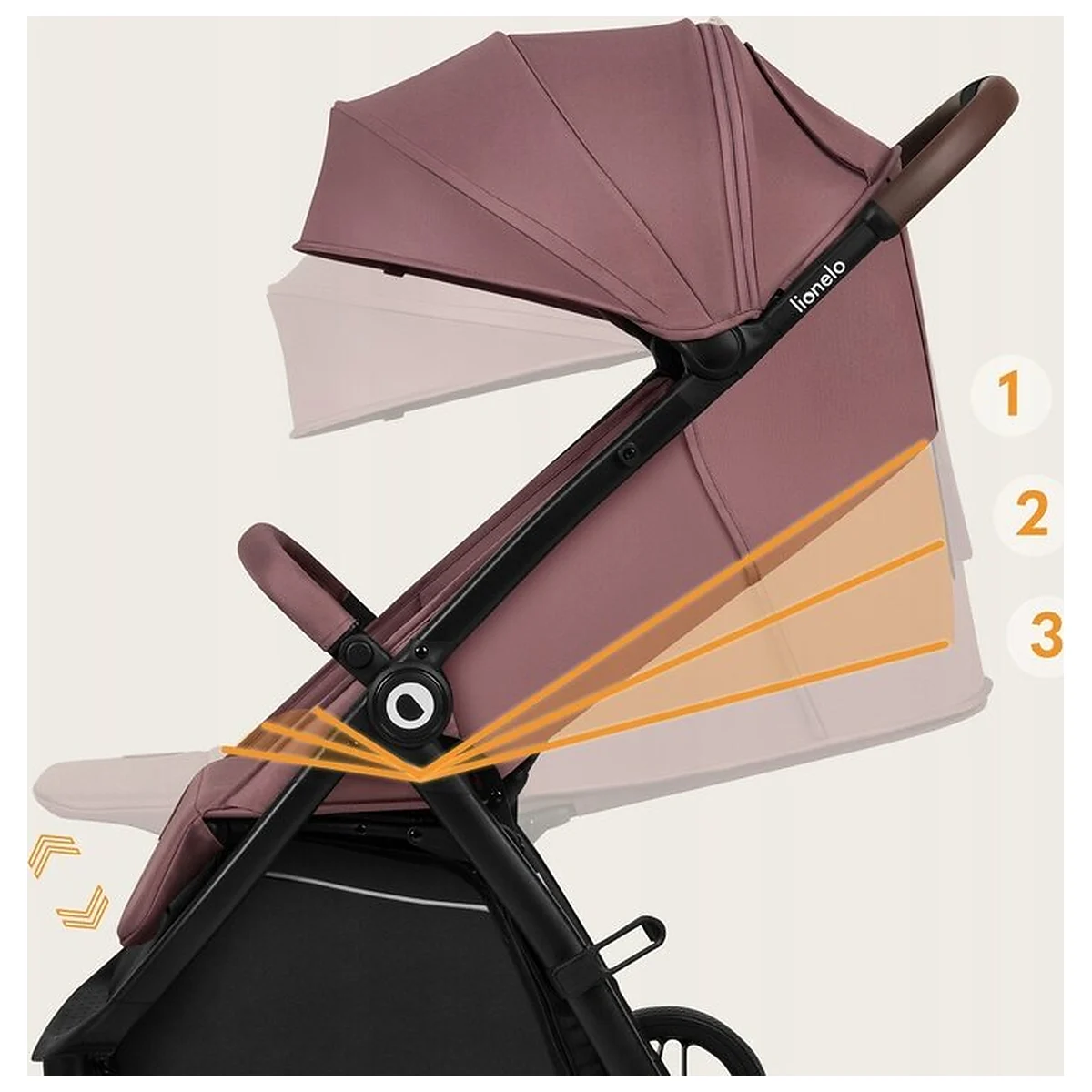 Carucior sport, Lionelo, Ingrid, Capotina impermeabila cu filtru UPF50+, Pana la 22 Kg, Spatar reglabil in 3 pozitii, [17]