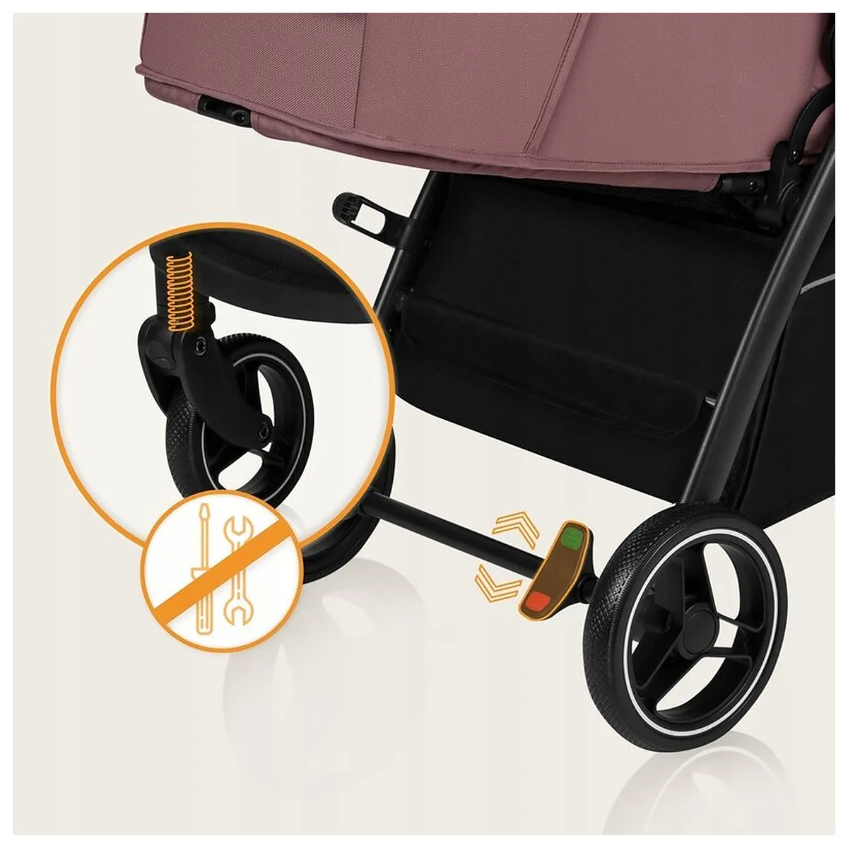 Carucior sport, Lionelo, Ingrid, Capotina impermeabila cu filtru UPF50+, Pana la 22 Kg, Spatar reglabil in 3 pozitii, [20]