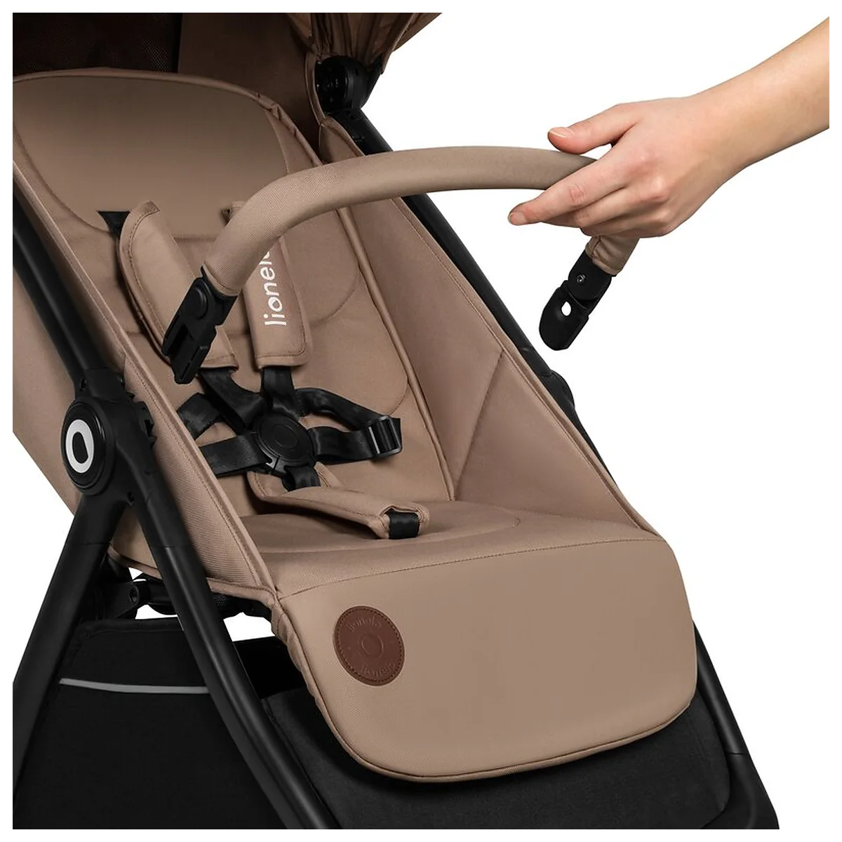 Carucior sport, Lionelo, Ingrid, Capotina impermeabila cu filtru UPF50+, Pana la 22 Kg, Spatar reglabil in 3 pozitii, [16]