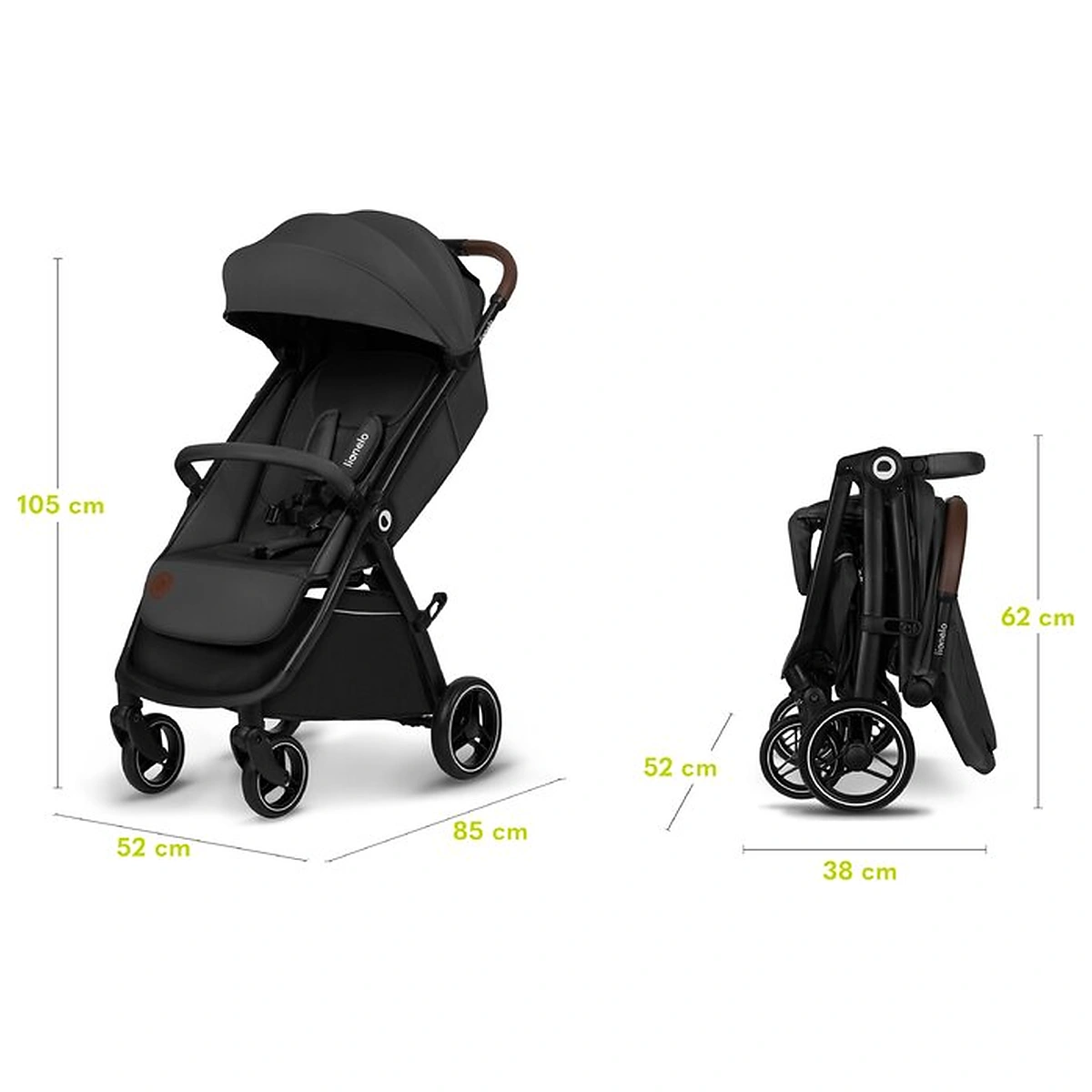 Carucior sport, Lionelo, Ingrid, Capotina impermeabila cu filtru UPF50+, Pana la 22 Kg, Spatar reglabil in 3 pozitii, [19]