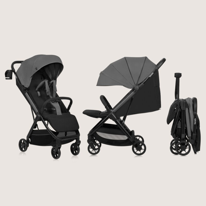 Carucior sport, Lionelo, Julie Air, Greutate redusa - 7.5 kg, Sustine 22 kg, 6 luni+, Capotina impermeabila, Protectie [3]