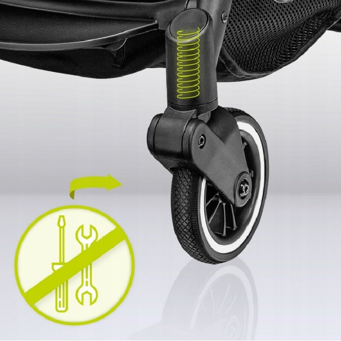 Carucior sport, Lionelo, Julie One, De la nastere, Greutate redusa, Cu accesorii, Cadru din aluminiu, 0-22 kg, Pliere [34]