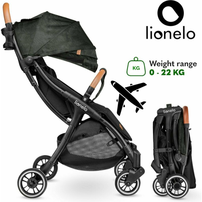 Carucior sport, Lionelo, Julie One, De la nastere, Greutate redusa, Cu accesorii, Cadru din aluminiu, 0-22 kg, Pliere [3]