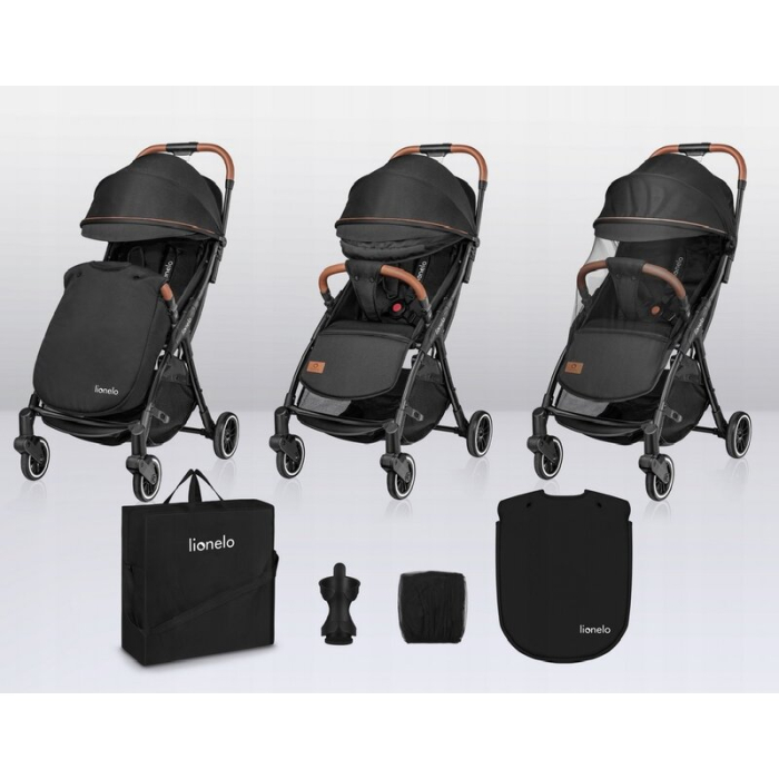 Carucior sport, Lionelo, Julie One, De la nastere, Greutate redusa, Cu accesorii, Cadru din aluminiu, 0-22 kg, Pliere [32]