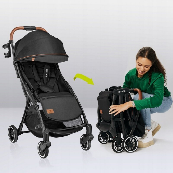 Carucior sport, Lionelo, Julie One, De la nastere, Greutate redusa, Cu accesorii, Cadru din aluminiu, 0-22 kg, Pliere [36]