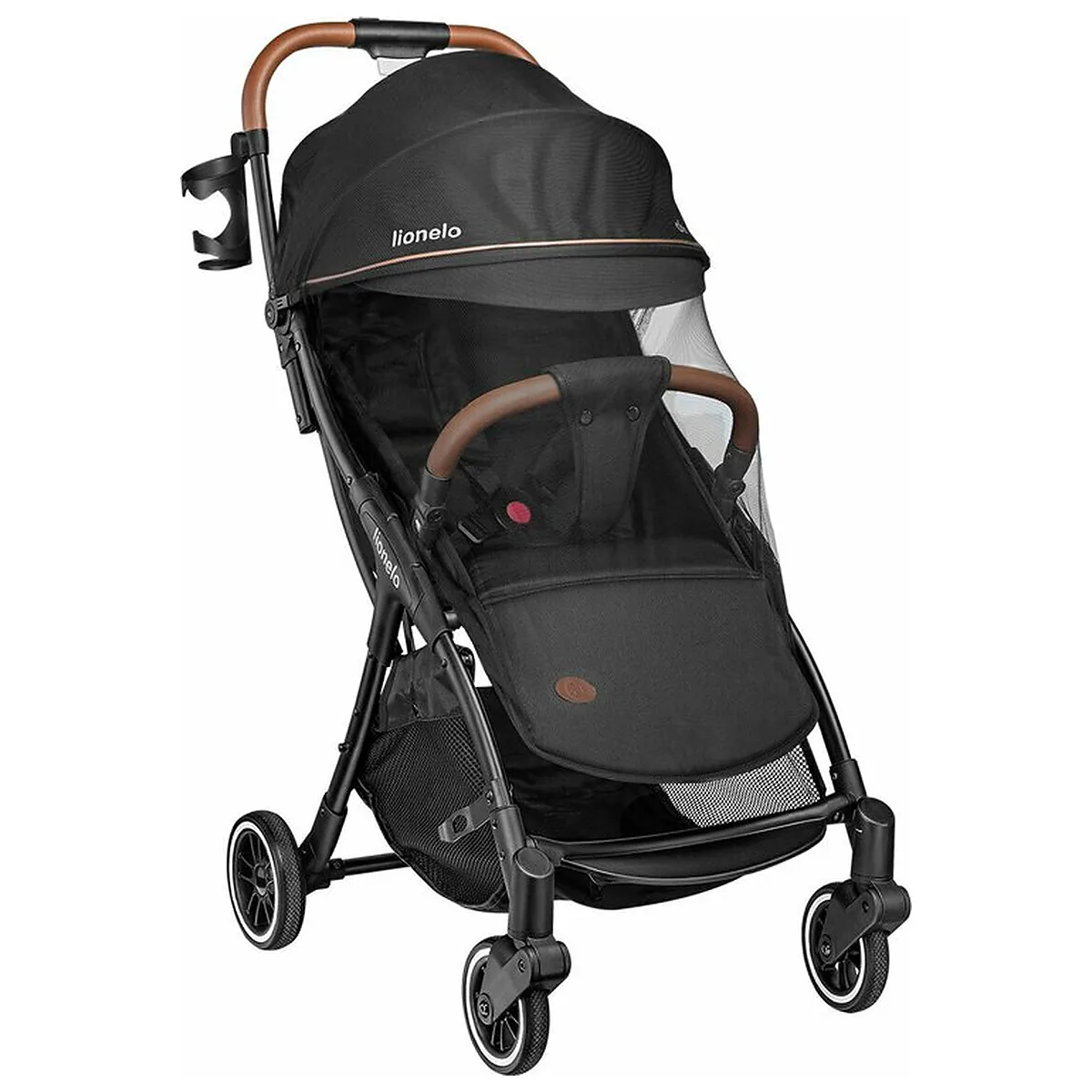 Carucior sport, Lionelo, Julie One, De la nastere, Greutate redusa, Cu accesorii, Cadru din aluminiu, 0-22 kg, Pliere [18]