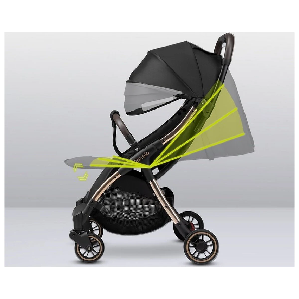 Carucior sport, Lionelo, Julie One, De la nastere, Greutate redusa, Cu accesorii, Cadru din aluminiu, 0-22 kg, Pliere [20]