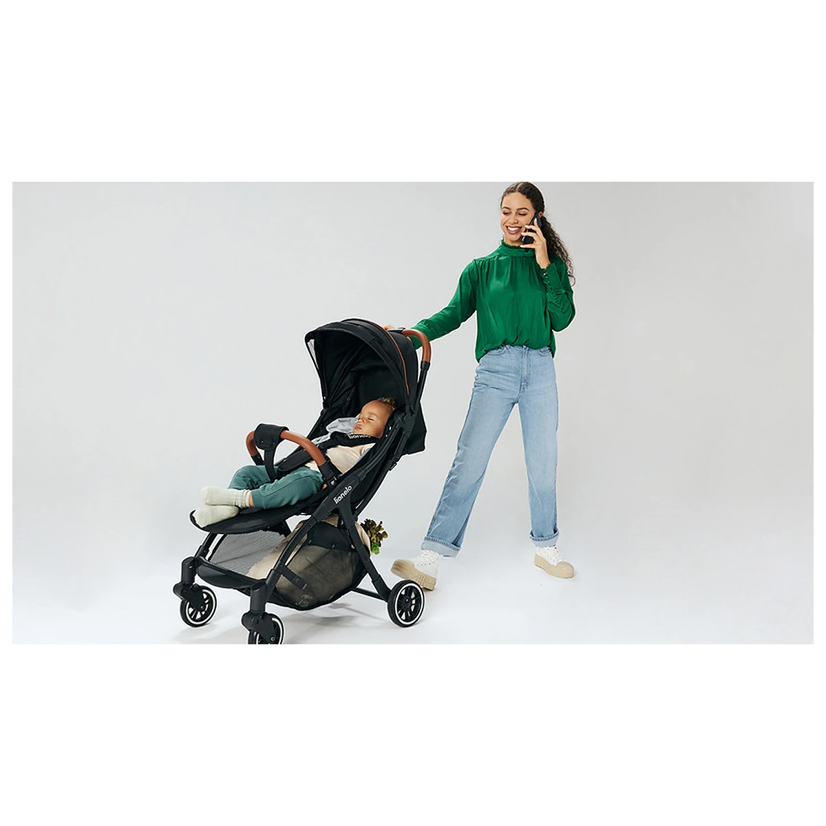 Carucior sport, Lionelo, Julie One, De la nastere, Greutate redusa, Cu accesorii, Cadru din aluminiu, 0-22 kg, Pliere [13]