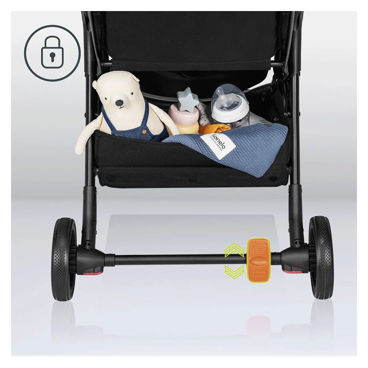 Carucior sport, Lionelo, Julie One, Editie limitata Golden Moments, Negru [23]