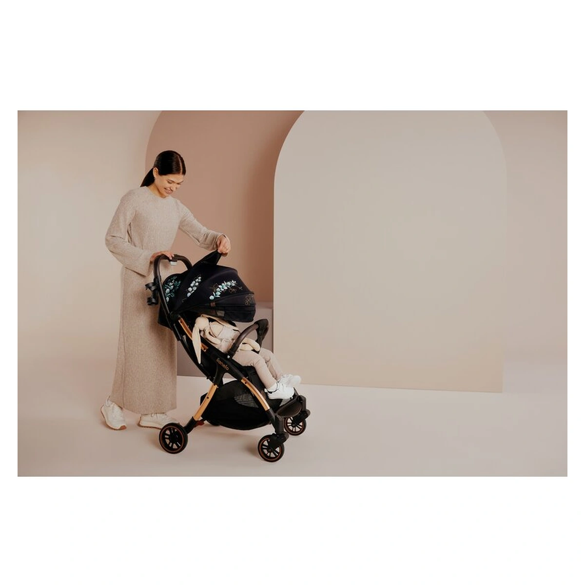 Carucior sport, Lionelo, Julie One, Editie limitata Golden Moments, Negru [39]