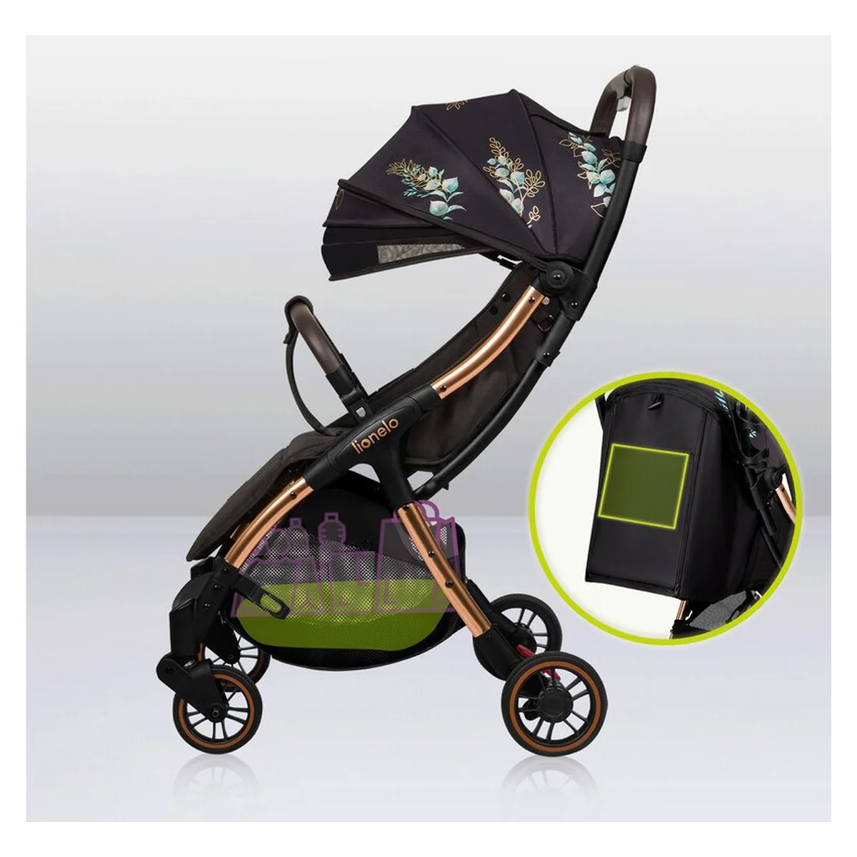 Carucior sport, Lionelo, Julie One, Editie limitata Golden Moments, Negru [24]