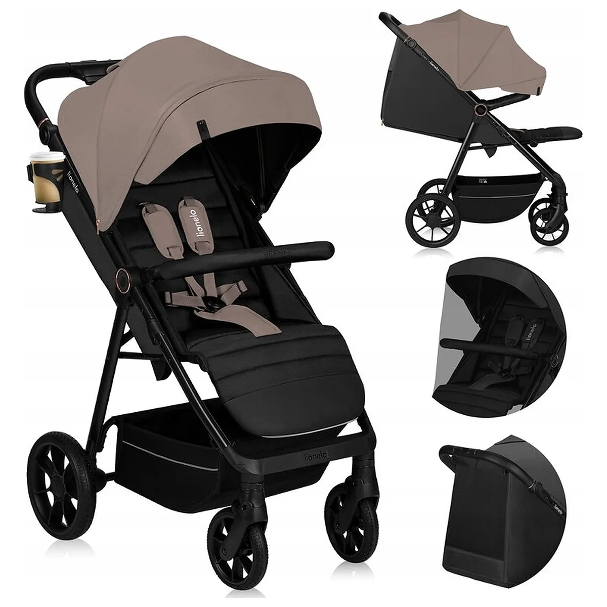 Carucior sport, Lionelo, Mira, Maner reglabil in 5 pozitii, Spatar si suport de picioare reglabile, Plasa de tantari si [23]