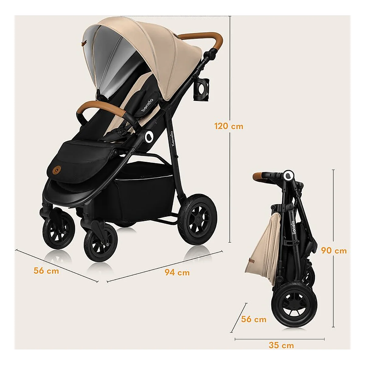 Carucior sport, Lionelo, Natt, De la nastere, Bej 4 ani [30]