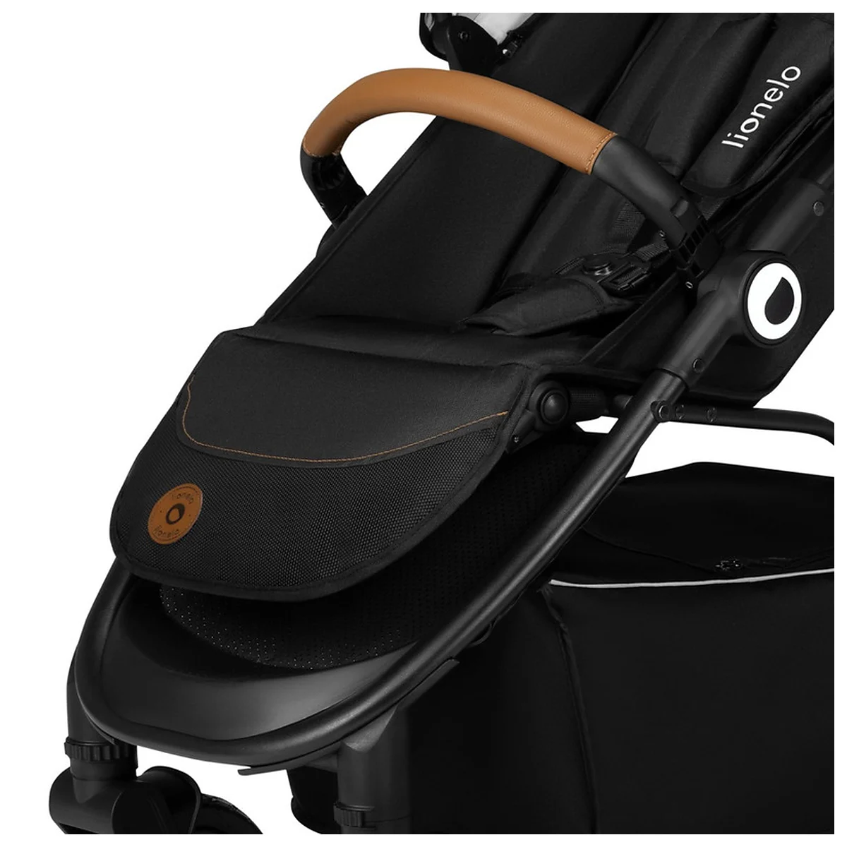 Carucior sport, Lionelo, Natt, De la nastere, Cu accesorii si capotina XXL reglabila, 0 - 22 kg, Negru Onyx 4 ani [17]