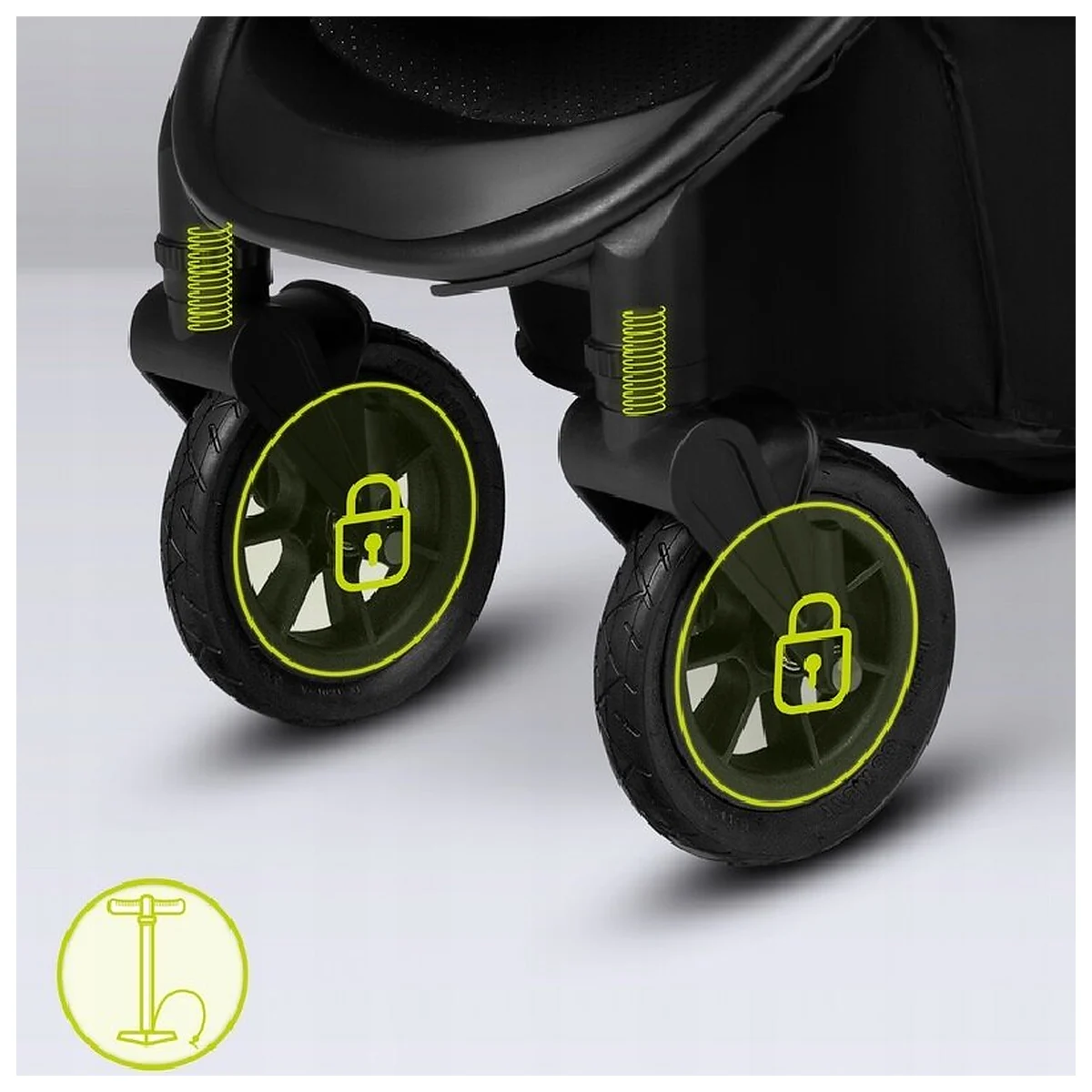 Carucior sport, Lionelo, Natt, De la nastere, Cu accesorii si capotina XXL reglabila, 0 - 22 kg, Negru Onyx 4 ani [27]