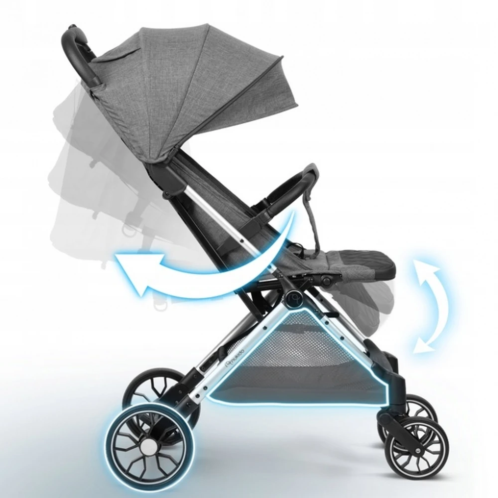 Carucior sport pentru copii, Nukido Paseo - Gri [7]