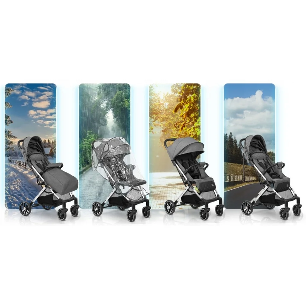 Carucior sport pentru copii, Nukido Paseo - Gri [6]