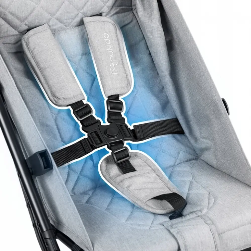 Carucior sport pentru copii, Nukido Paseo - Gri deschis [9]