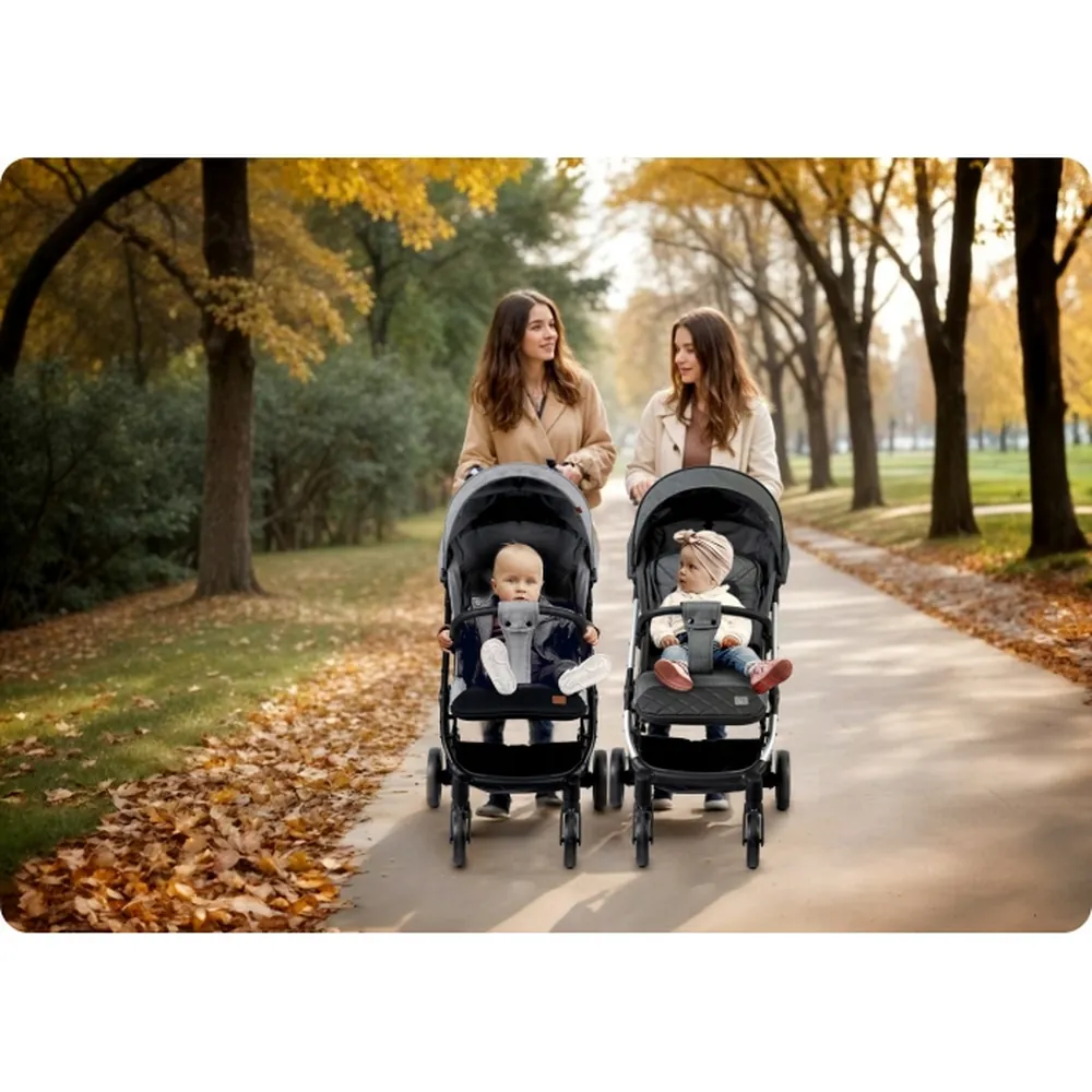 Carucior sport pentru copii, Nukido Paseo - Gri deschis [3]