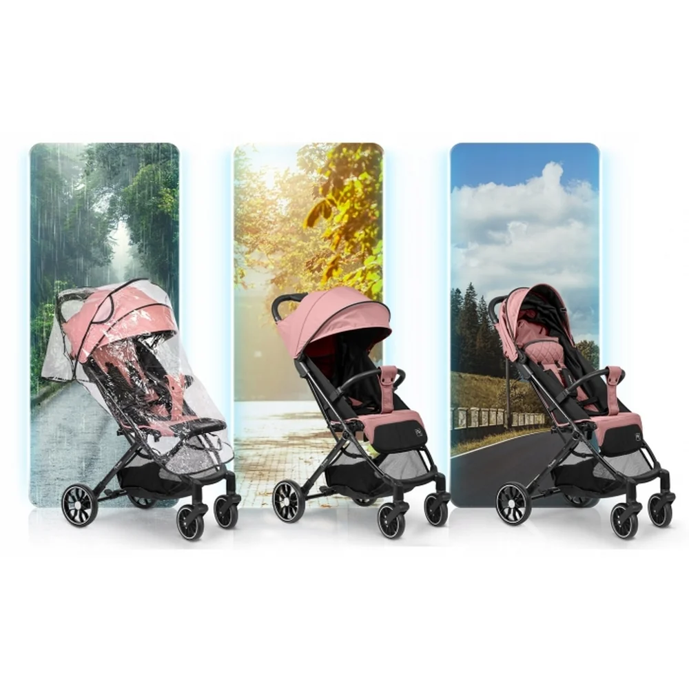 Carucior sport pentru copii, Nukido Paseo - Roz [5]