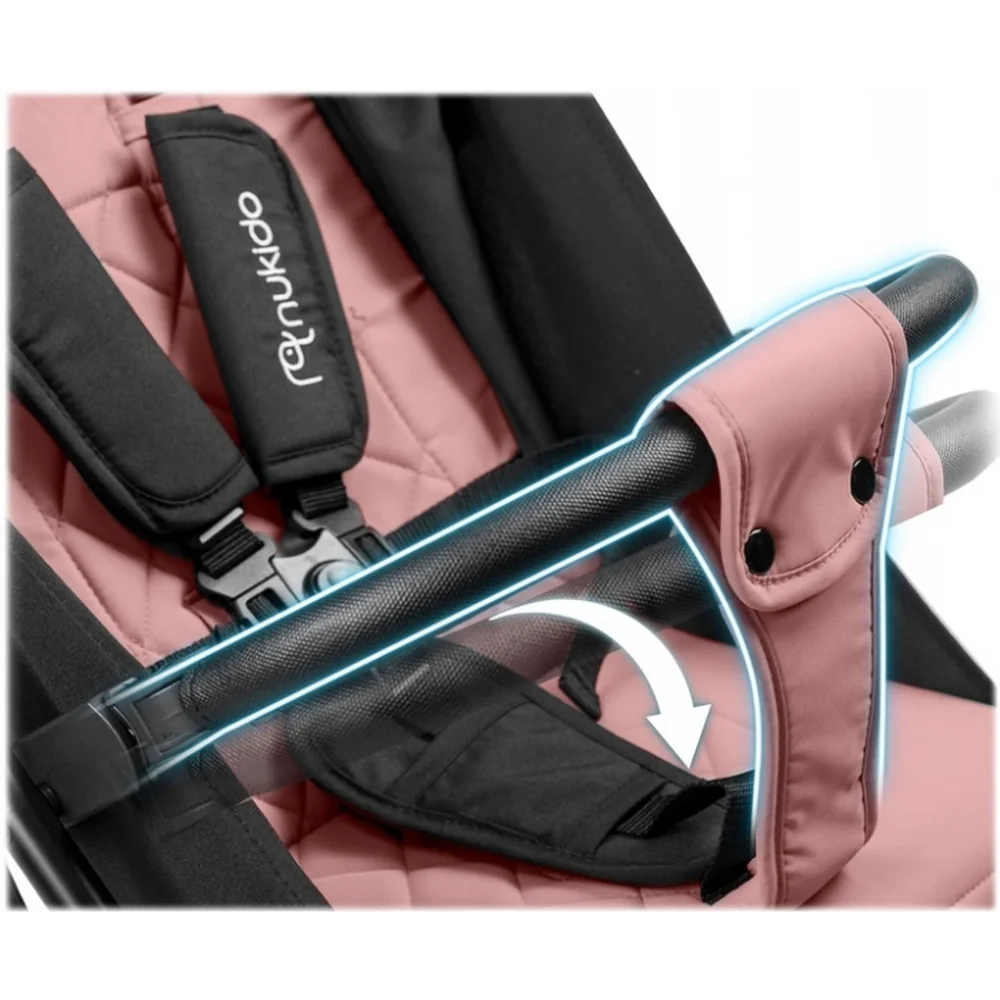 Carucior sport pentru copii, Nukido Paseo - Roz [2]