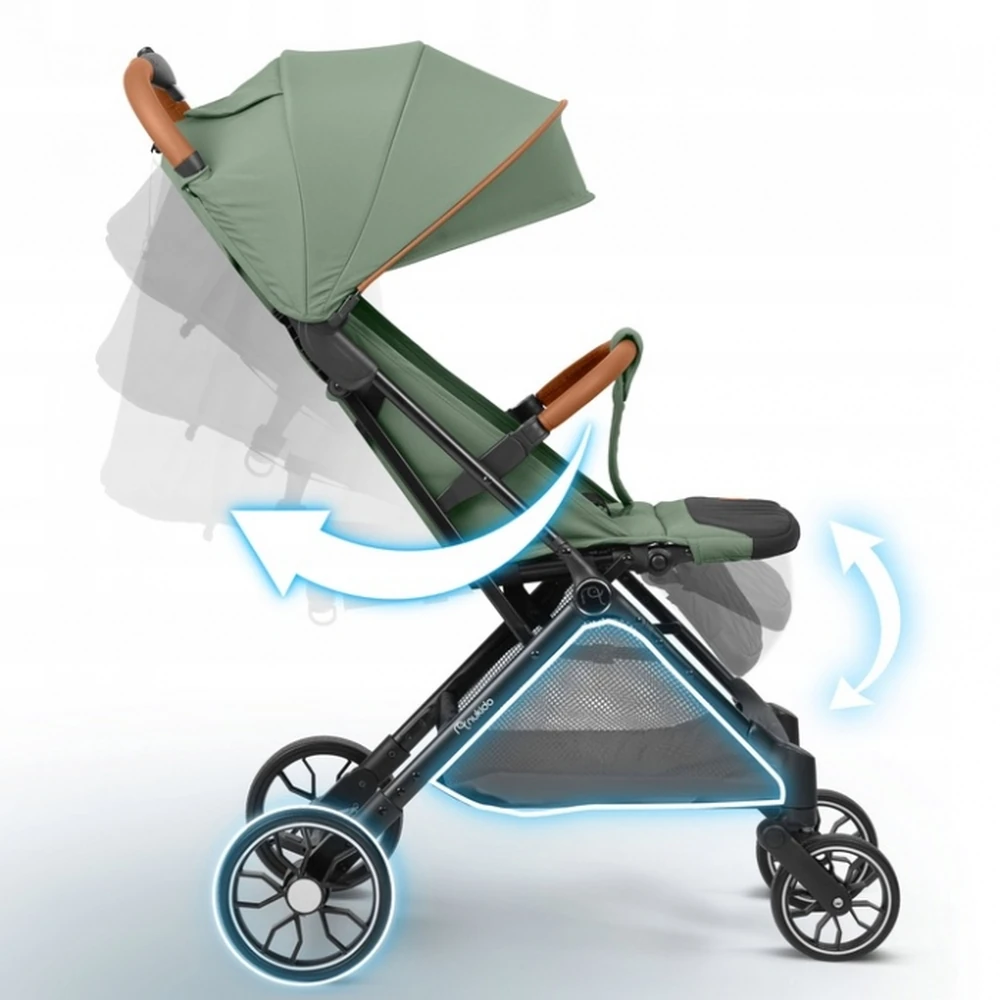 Carucior sport pentru copii, Nukido Paseo - Verde [5]