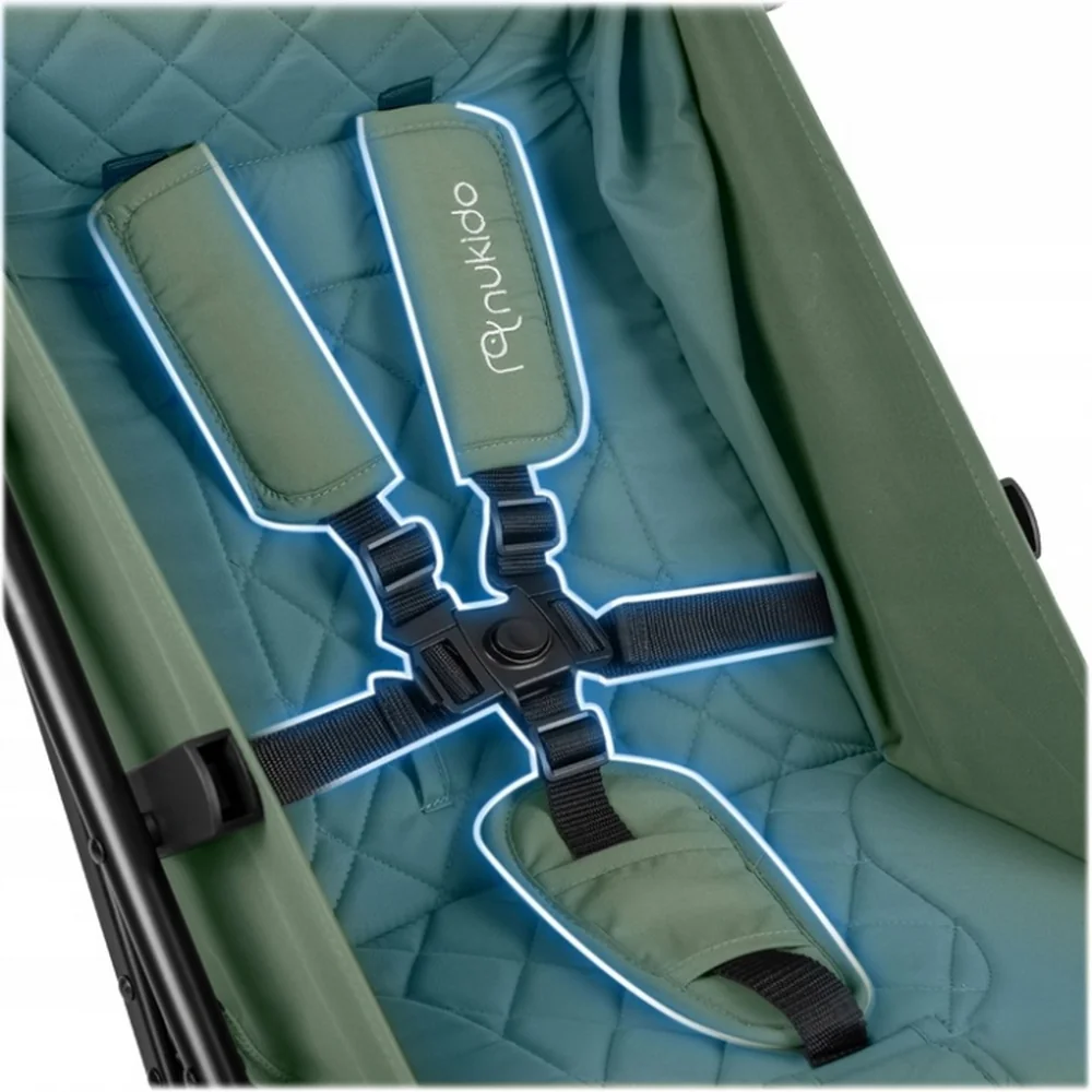 Carucior sport pentru copii, Nukido Paseo - Verde [8]