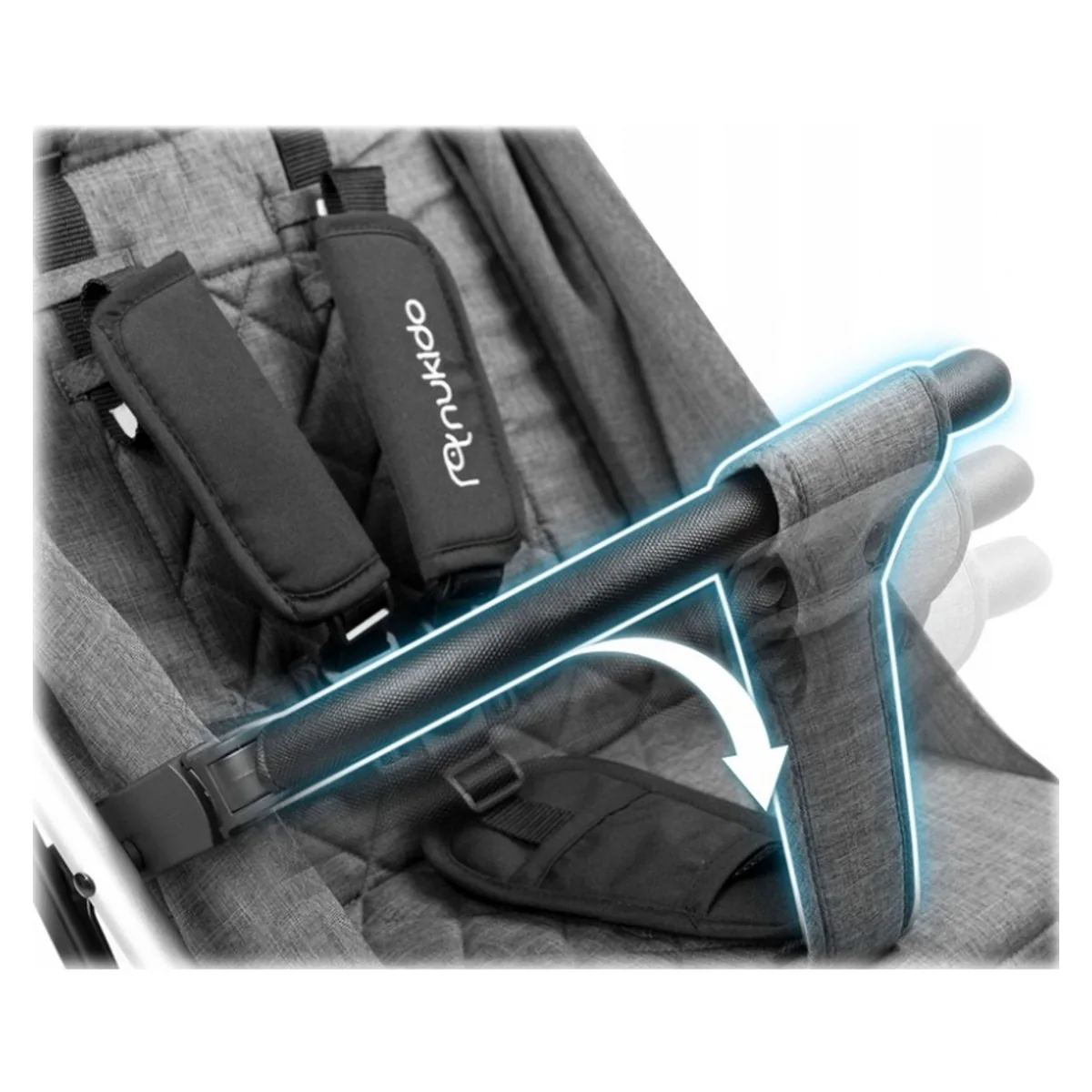 Carucior sport pentru copii, Nukido Paseo - Gri [11]