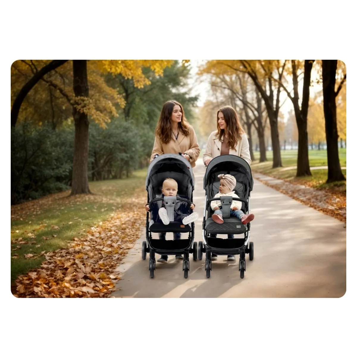 Carucior sport pentru copii, Nukido Paseo - Gri [12]