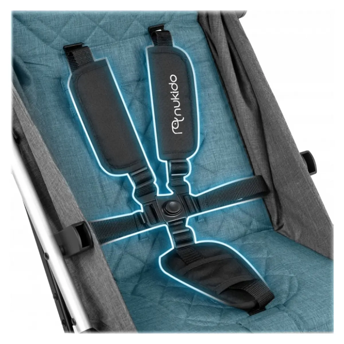 Carucior sport pentru copii, Nukido Paseo - Gri [6]