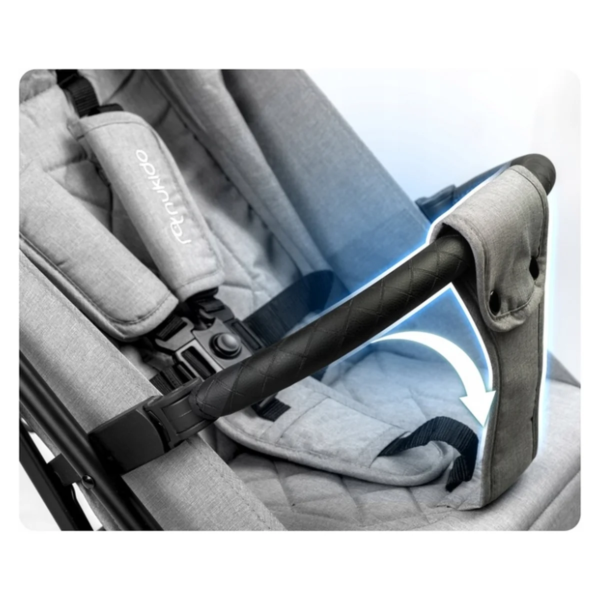 Carucior sport pentru copii, Nukido Paseo - Gri deschis [10]