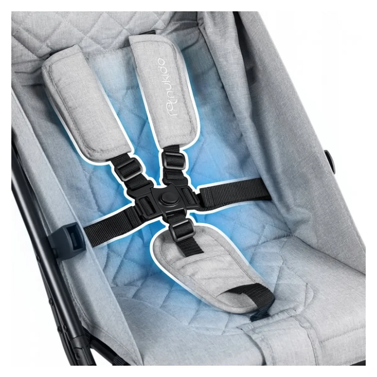 Carucior sport pentru copii, Nukido Paseo - Gri deschis [6]