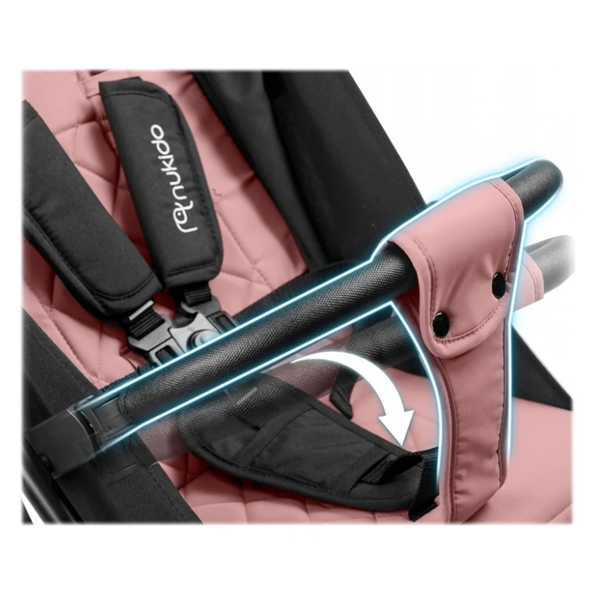 Carucior sport pentru copii, Nukido Paseo - Roz [10]