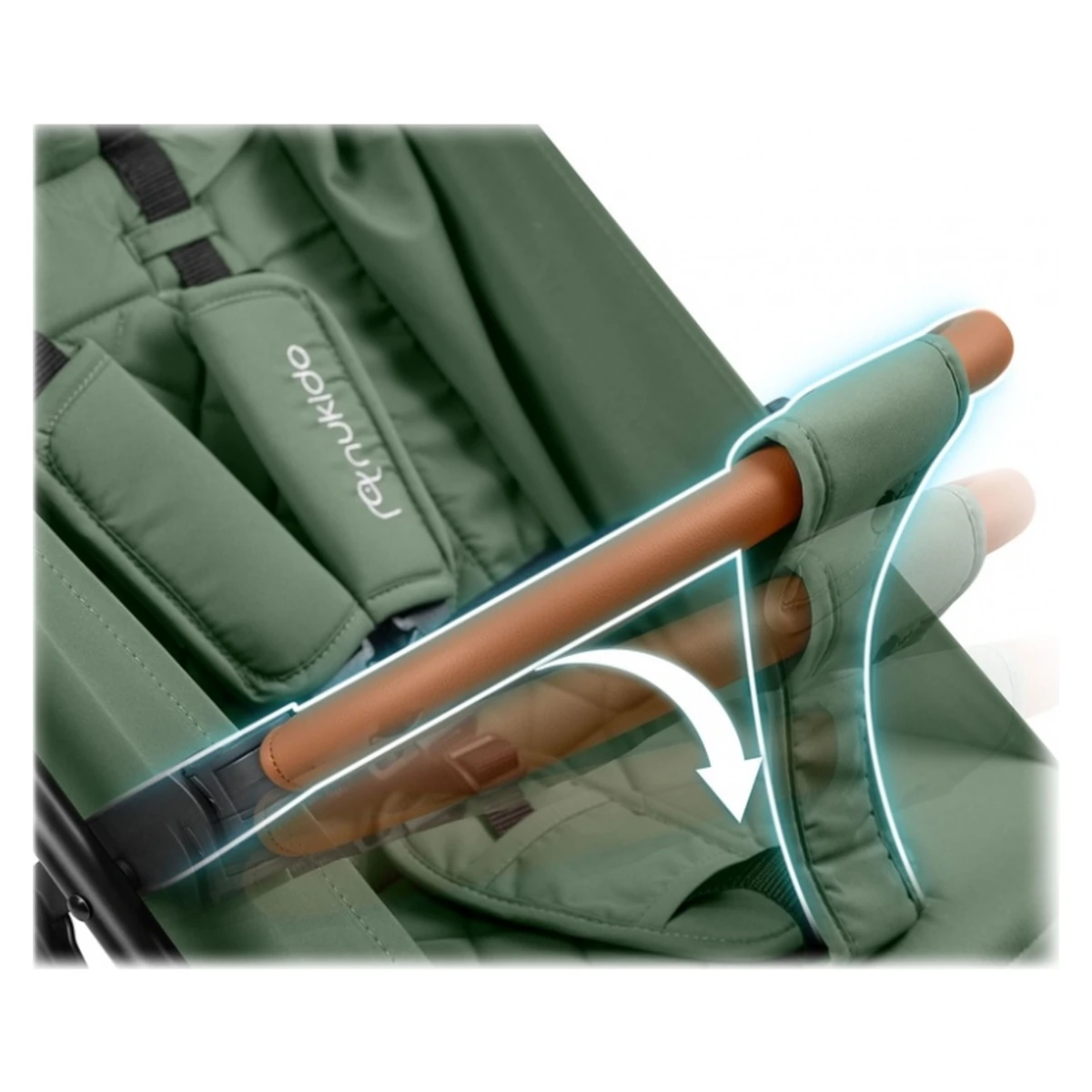 Carucior sport pentru copii, Nukido Paseo - Verde [9]