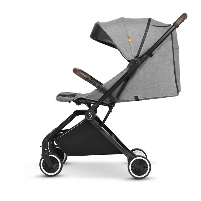 Carucior sport pliabil Skiddou Espoo+ Evening Shadow, ultracompact pentru calatorii, Gri inchis [5]