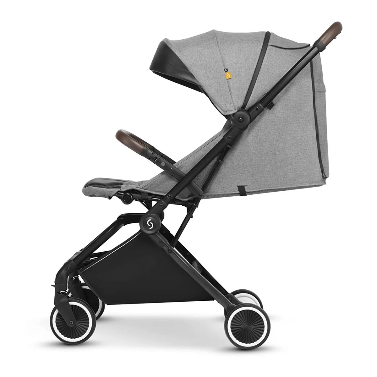 Carucior sport pliabil Skiddou Espoo+ Evening Shadow, ultracompact pentru calatorii, Gri inchis [5]